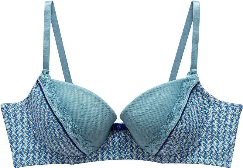 Pomm'Poire - ROSE - Push-up Beha - Met Beugels - Microvezel - Plantaardig Strikmotief