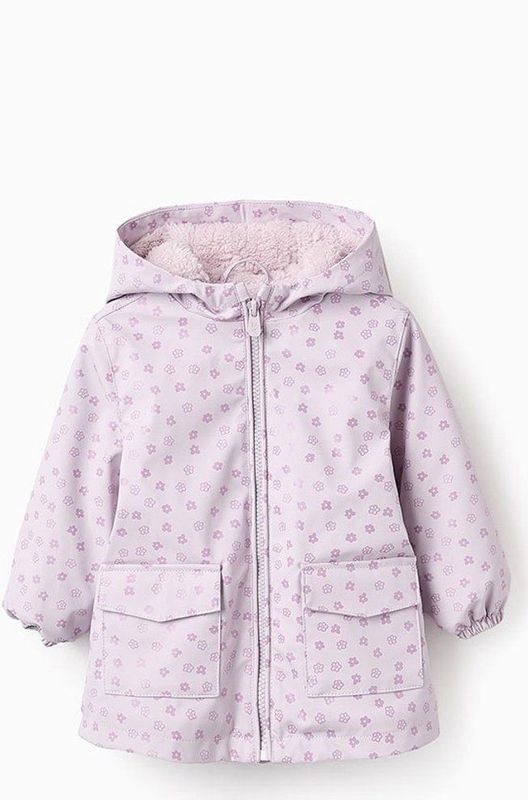 Zippy - Zbgap0101 - Jas - Roze - Voor Baby Meisjes - Met Capuchon en Bloemenprint