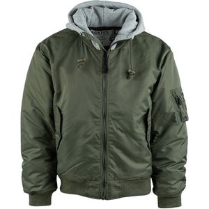Fostex Ma-1 Hooded Bomber Jack Groen XS