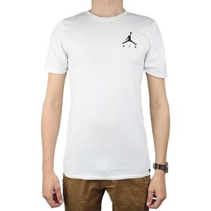 Nike Air Jumpman Embroidered Tee AH5296-100, Mannen, Wit, T-shirt maat: S EU