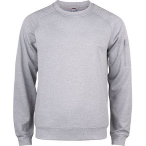 Clique Basic Active Roundneck 021010 - Grijs-melange