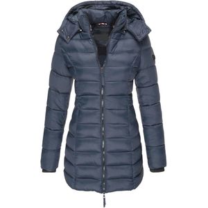 Halflange gewatteerde damesjas - Warme en stijlvolle casual winterkleding