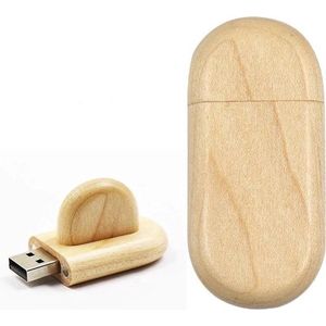 128GB 3.0 Hout met dop usb stick