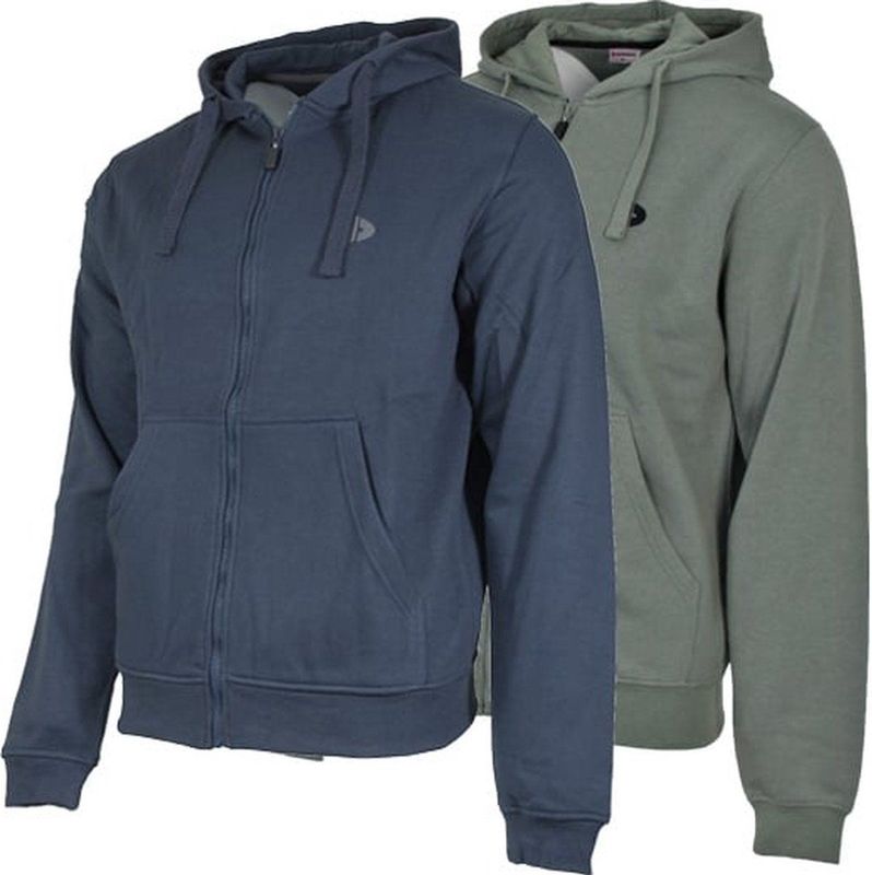 2-Pack Donnay - Sweatvest met capuchon (Bruce) - Sportvest - Heren - Navy/Jungle green (547) - maat S