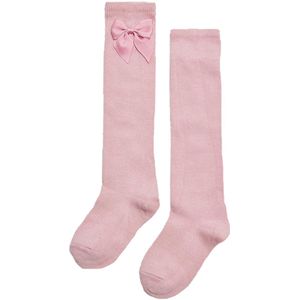 iN ControL 2pack roze kniesokken met strik - maat 15/17
