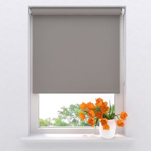 Rolgordijn Easy Texture - Verduisterend - Light Grey - 110 x 190
