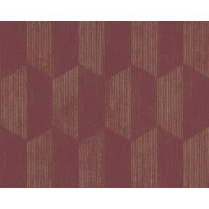 3D DESIGN BEHANG | Grafisch - goud rood - A.S. Création Geo Effect