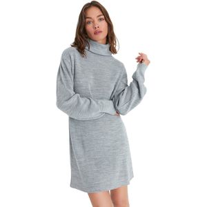 Trendyol Gebreide jurk  donkerbeige