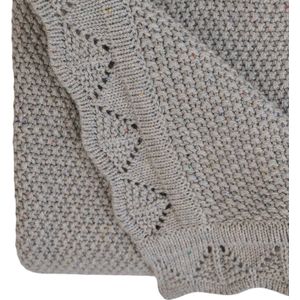 Lodger Baby dekentje grijs 80x100cm Dreamer Tribe Fancy