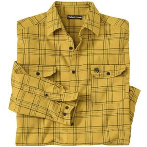 ATLAS FOR MEN - Flanellen geruit overhemd - Heren - Verkrijgbaar in grote maten - 5XL