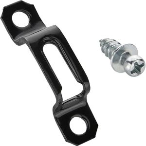 Verbindingsbeslag MODULAR 44 x 106 x 9 mm zwart - Rompverbinder - Meubelverbinder semi-vergrendelbaar - Voor moeilijk los te maken verbindingen - Meubelverbinder VOOR VASTBINDEN - 10 stuks