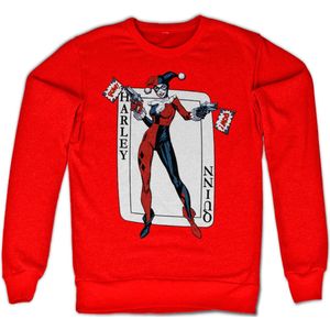 Harley Quinn Card Games Sweatshirt Red-2XL