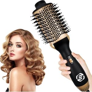 Equivera 4-In-1 Föhnborstel - Elektrische Haarborstel - Verwarmde Stijlborstel - Multifunctioneel