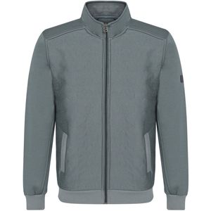 Gabbiano Vest Casual Vest Met Geometrische Patroon 425743 5703 Teal Blue Mannen Maat - S