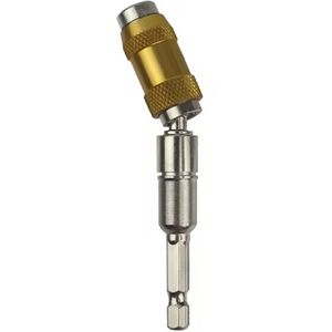 Bit houder schroevendraaier voor boormachine - 1/4 Inch - Zeskant - Magnetisch boorpunt - Goud/Zilver