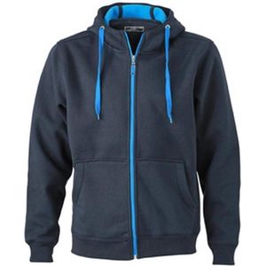 James and Nicholson Heren Dubbelgewichtjasje (Marine/Aqua)