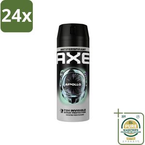 Axe Anti-Transpirant Spray Apollo 150 ml - Voordeelverpakking - 24 stuks - Axe Apollo - 72 uur bescherming
