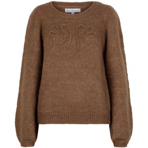 Red Button - Sweater - Mid Brown - Ingebreid Logo - Pofmouw