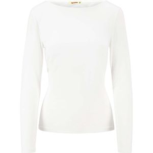 Zusss Basic Boothals Top Met Stretch Wit