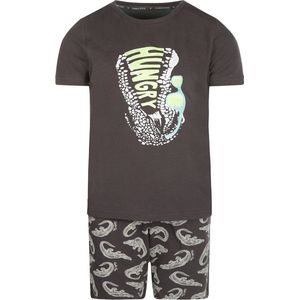 Charlie Choe jongens pyjama Hungry Dark Grey