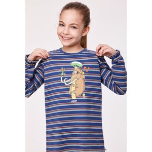 Woody Meisjes-Dames Pyjama multicolor streep - maat 24m/2Y