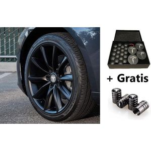 Tesla Model S 3 X Y Aero Wheel Cap Kit Wieldoppen Auto Accessoires Naafdoppen – OEM – AntracietZilver