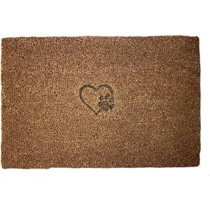 Deurmat - Deurmat met tekst - 60x40cm - Hond - Deurmat buiten - Deurmat binnen - Deurmatten