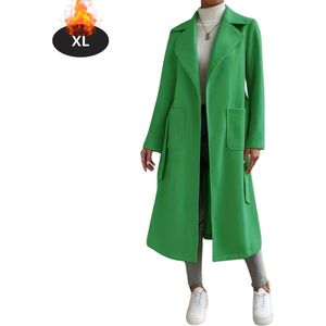 Bovista Mantel Dames - Tussenmantel - Jas - Mantelpakje - Trenchcoat - Overjas - Overcoat - Winter - Groente - S