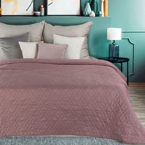 Oneiro’s luxe BONI Type 2 Beddensprei roze - 200x220 cm – bedsprei 2 persoons – beddengoed – slaapkamer – spreien – dekens – wonen – slapen