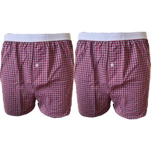 Embrator mannen Boxershorts 2-stuks geruit maat XL