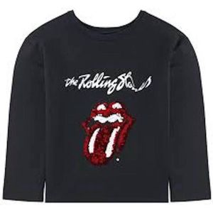 merkloos meiden sweater Rolling Stones maat 140