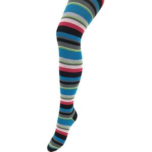 Bonnie Doon Biologisch Katoenen Maillot Dames Gestreept Zwart maat 38/40 S/M - Uitstekende pasvorm - Gladde Naden - OEKO-TEX gecertificeerd - Bio Cotton StripeTights - Duurzaam Huidvriendelijk Bio Katoen -zwart - Black - BP251903