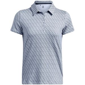 Under Armour Playoff 3.0 Printed Dames Polo Nimbus Blue