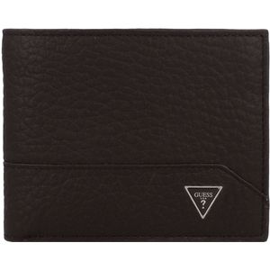 Guess Barcellona Portemonnee RFID-bescherming Leer 12 cm - Jongens - Horizontaal - dark oak