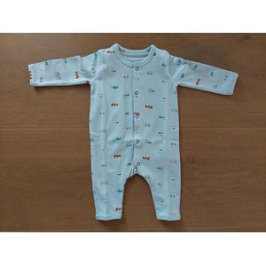 Baby new born pyjama, biologisch katoen, jongens, maat 62/68, alloverprint ""cars