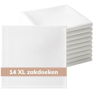 Luft Zakdoeken heren 100% katoen - 14 stuks - 40x40cm - Herbruikbare - Boeren zakdoek - Voor volwassenen