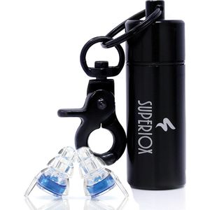 Premium Oordoppen Gehoorbescherming Oorbeschermers - Ideaal voor muziekconcert, Disco-festivals, motorfietsen, slaap, gezondheid en veiligheid. (helder / transparant).