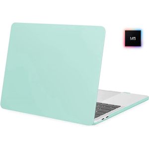 Laptophoes - Geschikt voor MacBook Pro M1 Hoes Case - 13 inch - A2338 (2020) - Mint Groen