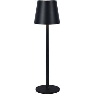 Ozocozy - Oplaadbare Tafellamp - 5200mAh - Draadloos & Oplaadbaar - Dimbaar - Accu - Touch - Decoratie voor Binnen - Woonkamer - Slaapkamer - Industrieel – Zwart