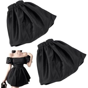 Afneembare Pofmouwen voor Trouwjurk - Zwarte Bruidsmouwen van Polyester - Bruidsaccessoires - 27 x 20 x 4 cm - Elegant en Verwijderbaar