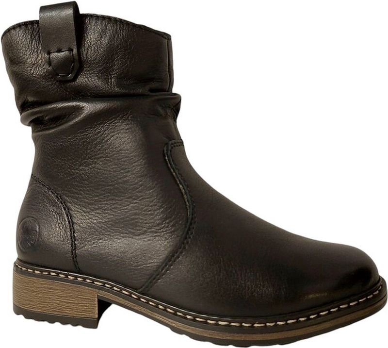 Rieker - Z6883-00 - Korte Laars - Zwart - Fleece Gevoerd