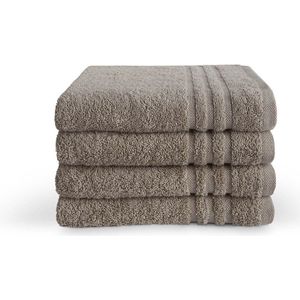 Byrklund handdoeken 50 x 100 - set van 10 - Hotelkwaliteit - Taupe