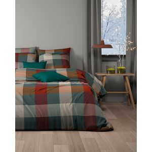 Mistral Home - Dekbedovertrek - Flanel - 240 x 220 cm + 2x 65 x 65 cm - Lits-jumeaux - Ruiten - Veelkleurig