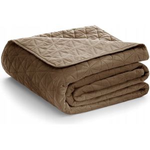 AmeliaHome - Laila - Sprei - Cappuccino - 170x210 cm - Polyester