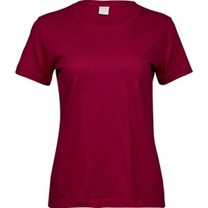 Tee Jays Heren Luxe Stretch Short Sleeve Polo Shirt (Diep rood)