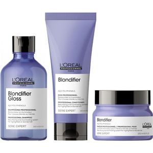 L'Oréal Professionnel Serie Expert Blondifier Shampoo 300ml + Conditioner 200ml + Mask 250ml
