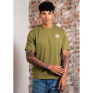 Aquascutum Rubber patch t-shirt - army green