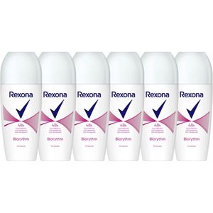Rexona Women Biorythm Roll On Deodorant - 6 x 50 ml