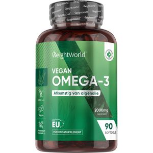 Omega 3 - Plantaardige Softgels - 2000 mg - 90 Vegan Capsules