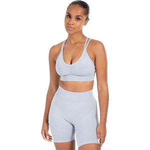 Smilodox Dames sportbeha Batik Acid Cross Scrunch ideaal voor training